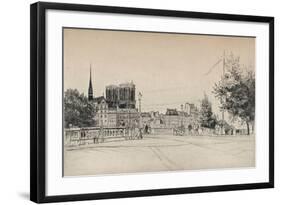 'The Towers of Notre-Dame', 1915-William Walker-Framed Giclee Print