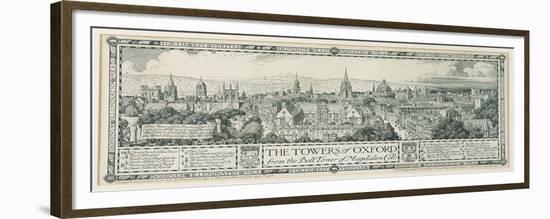 The Towers of Oxford from the Bell Tower of Magdalen, 1908-Edmund Hort New-Framed Giclee Print
