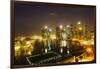 The Towers of the Central Business District and Marina Bay by Night, Singapore, Southeast Asia-Fraser Hall-Framed Photographic Print