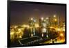 The Towers of the Central Business District and Marina Bay by Night, Singapore, Southeast Asia-Fraser Hall-Framed Photographic Print