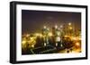 The Towers of the Central Business District and Marina Bay by Night, Singapore, Southeast Asia-Fraser Hall-Framed Photographic Print