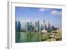 The Towers of the Central Business District and Marina Bay in the Early Morning, Singapore-Fraser Hall-Framed Photographic Print