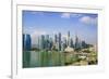 The Towers of the Central Business District and Marina Bay in the Early Morning, Singapore-Fraser Hall-Framed Photographic Print