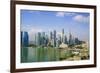 The Towers of the Central Business District and Marina Bay in the Early Morning, Singapore-Fraser Hall-Framed Photographic Print