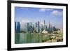 The Towers of the Central Business District and Marina Bay in the Early Morning, Singapore-Fraser Hall-Framed Photographic Print