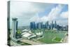 The Towers of the Central Business District and Marina Bay in the Morning, Singapore-Fraser Hall-Stretched Canvas