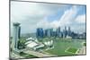The Towers of the Central Business District and Marina Bay in the Morning, Singapore-Fraser Hall-Mounted Photographic Print