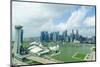 The Towers of the Central Business District and Marina Bay in the Morning, Singapore-Fraser Hall-Mounted Photographic Print