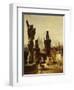 The Towers of the Charles Bridge in Prague, Czechoslovakia, 1870-Albert Schmid-Framed Giclee Print