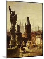 The Towers of the Charles Bridge in Prague, Czechoslovakia, 1870-Albert Schmid-Mounted Giclee Print