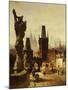 The Towers of the Charles Bridge in Prague, Czechoslovakia, 1870-Albert Schmid-Mounted Giclee Print