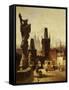 The Towers of the Charles Bridge in Prague, Czechoslovakia, 1870-Albert Schmid-Framed Stretched Canvas