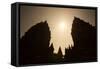 The Towers of the Hindu Prambanan Temples in Central Java-Alex Saberi-Framed Stretched Canvas