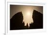 The Towers of the Hindu Prambanan Temples in Central Java-Alex Saberi-Framed Photographic Print