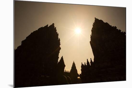 The Towers of the Hindu Prambanan Temples in Central Java-Alex Saberi-Mounted Photographic Print