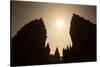 The Towers of the Hindu Prambanan Temples in Central Java-Alex Saberi-Stretched Canvas