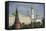 The Towers of the Kremlin, UNESCO World Heritage Site, Moscow, Russia, Europe-Michael Runkel-Framed Stretched Canvas