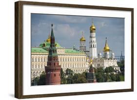 The Towers of the Kremlin, UNESCO World Heritage Site, Moscow, Russia, Europe-Michael Runkel-Framed Photographic Print