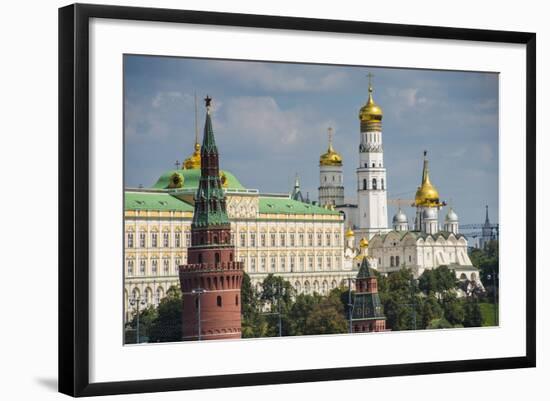 The Towers of the Kremlin, UNESCO World Heritage Site, Moscow, Russia, Europe-Michael Runkel-Framed Photographic Print