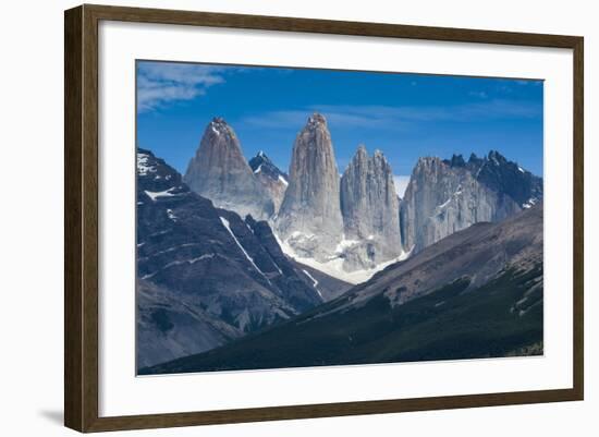 The Towers of the Torres Del Paine National Park, Patagonia, Chile, South America-Michael Runkel-Framed Photographic Print