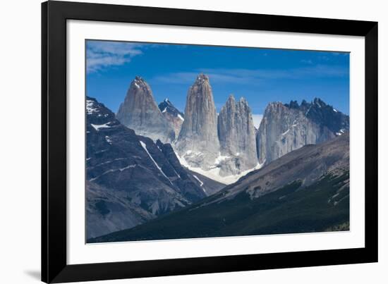 The Towers of the Torres Del Paine National Park, Patagonia, Chile, South America-Michael Runkel-Framed Photographic Print