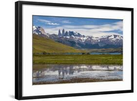 The Towers of the Torres Del Paine National Park, Patagonia, Chile, South America-Michael Runkel-Framed Photographic Print