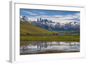 The Towers of the Torres Del Paine National Park, Patagonia, Chile, South America-Michael Runkel-Framed Photographic Print