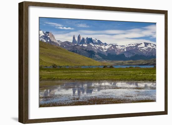 The Towers of the Torres Del Paine National Park, Patagonia, Chile, South America-Michael Runkel-Framed Photographic Print