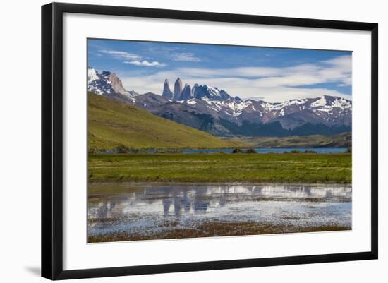 The Towers of the Torres Del Paine National Park, Patagonia, Chile, South America-Michael Runkel-Framed Photographic Print