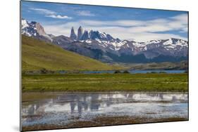 The Towers of the Torres Del Paine National Park, Patagonia, Chile, South America-Michael Runkel-Mounted Photographic Print