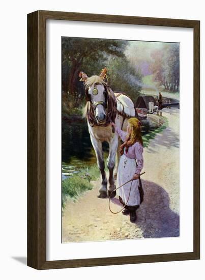 The Towing Path, 1900 (1902-190)-Roland Wheelwright-Framed Giclee Print