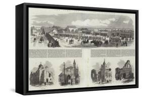 The Town and Camp of Colchester-Samuel Read-Framed Stretched Canvas