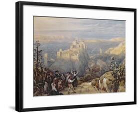 The Town and Castle at Loja, Spain, 1834-David Roberts-Framed Giclee Print