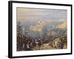 The Town and Castle at Loja, Spain, 1834-David Roberts-Framed Giclee Print