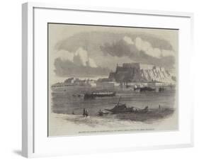 The Town and Fortress of Peterwardein, on the Danube-Samuel Read-Framed Giclee Print