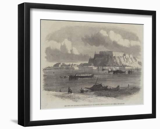 The Town and Fortress of Peterwardein, on the Danube-Samuel Read-Framed Giclee Print