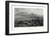 The Town and Isthmus of Corinth from the Acropolis, Greece, 1887-W Miller-Framed Premium Giclee Print