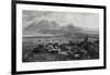 The Town and Isthmus of Corinth from the Acropolis, Greece, 1887-W Miller-Framed Giclee Print