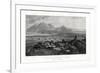 The Town and Isthmus of Corinth from the Acropolis, Greece, 1887-W Miller-Framed Giclee Print