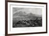 The Town and Isthmus of Corinth from the Acropolis, Greece, 1887-W Miller-Framed Giclee Print