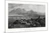 The Town and Isthmus of Corinth from the Acropolis, Greece, 1887-W Miller-Mounted Giclee Print
