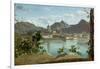 The Town and Lake Como, 1834-Jean-Baptiste-Camille Corot-Framed Giclee Print