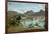 The Town and Lake Como, 1834-Jean-Baptiste-Camille Corot-Framed Giclee Print