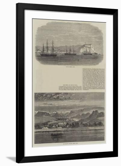 The Town and Port of Arica-null-Framed Giclee Print