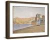 The Town Beach, Collioure, Opus 165, 1887-Paul Signac-Framed Giclee Print