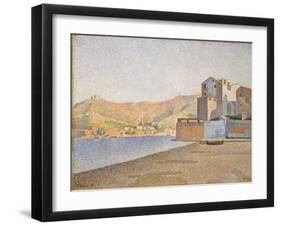 The Town Beach, Collioure, Opus 165, 1887-Paul Signac-Framed Giclee Print