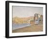 The Town Beach, Collioure, Opus 165, 1887-Paul Signac-Framed Giclee Print