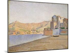 The Town Beach, Collioure, Opus 165, 1887-Paul Signac-Mounted Giclee Print