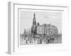 The Town Hall and St Andrew's Cathedral, Sydney, New South Wales, Australia, 1886-null-Framed Giclee Print