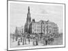 The Town Hall and St Andrew's Cathedral, Sydney, New South Wales, Australia, 1886-null-Mounted Giclee Print